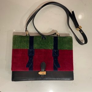 Vintage velvet shoulder bag, Roberta Di Camerino